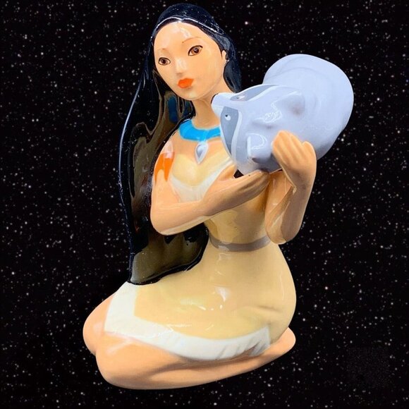 Vintage Disney Pocahontas and Meeko Figurine 4.5”T 2.75”W - Picture 1 of 6